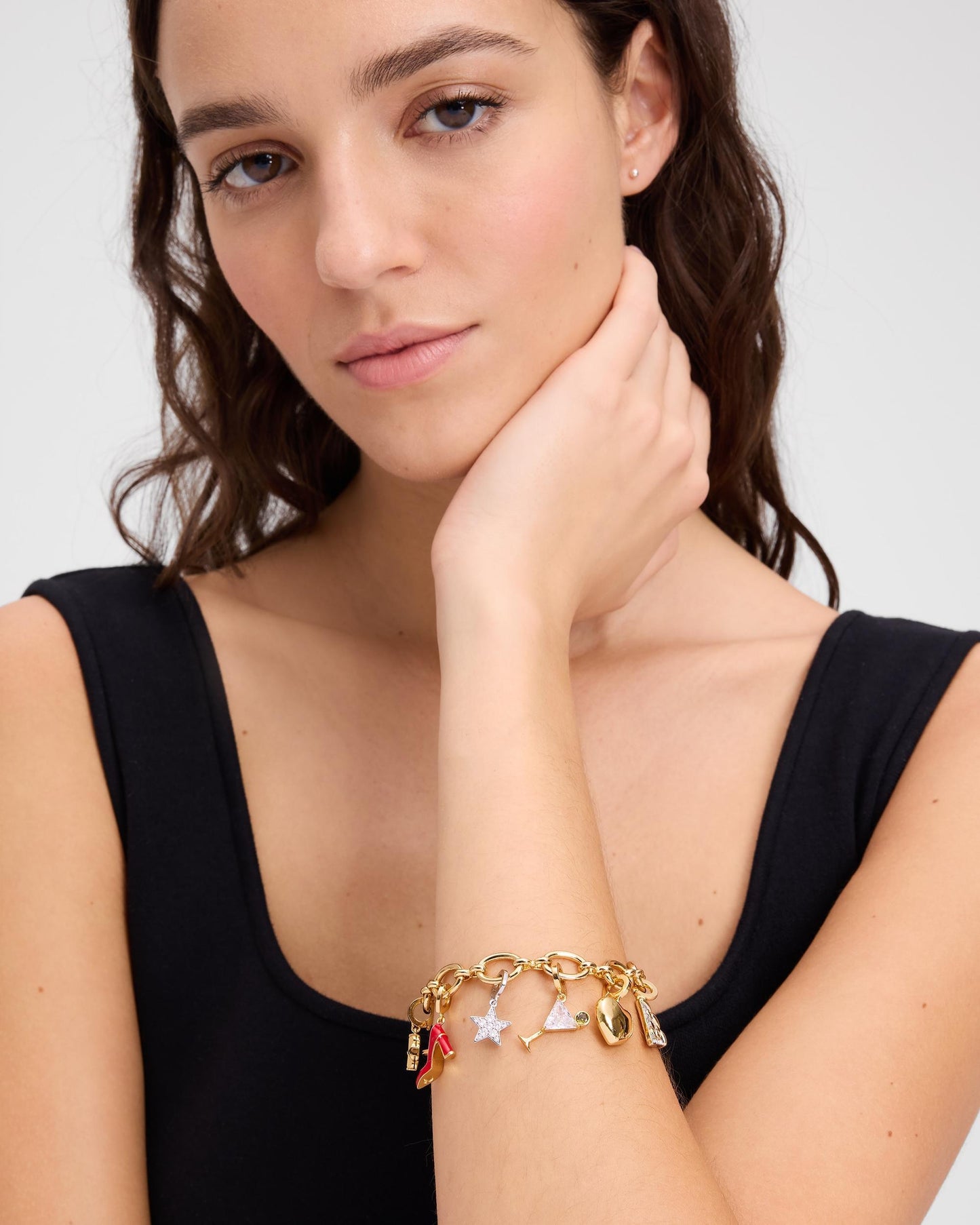 KM204-One in a Million Chain Charm Bracelet-Gold