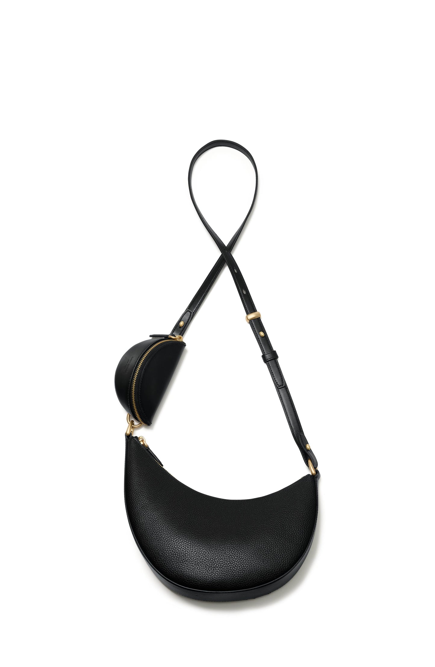 KM218-Duo Crossbody Bag-Black