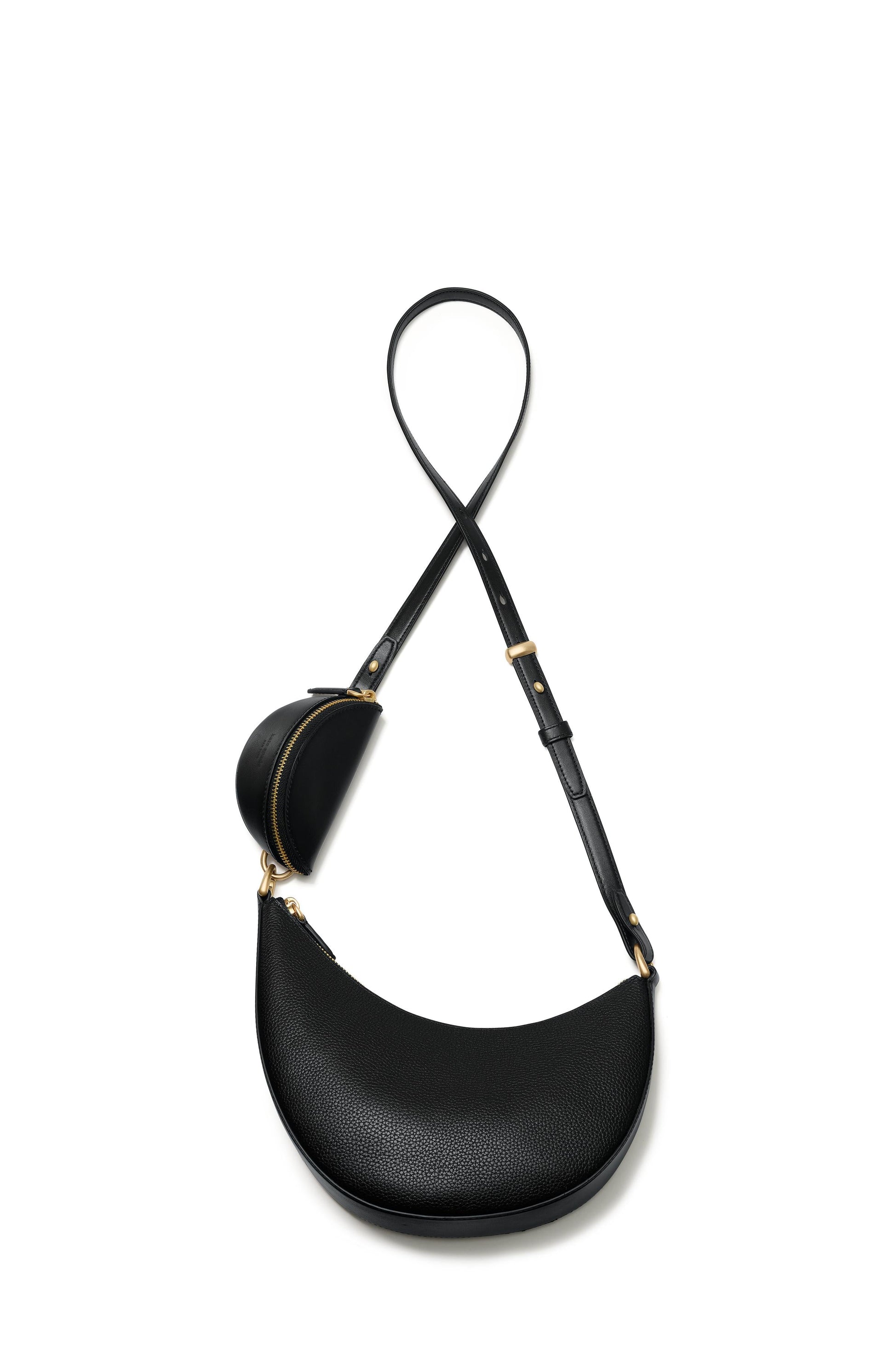 KM218-Duo Crossbody Bag-Black