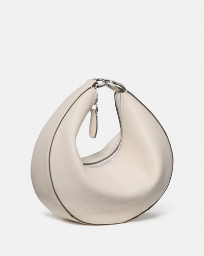 Duo Pebbled Leather Crossbody Bag With Embellished Strap