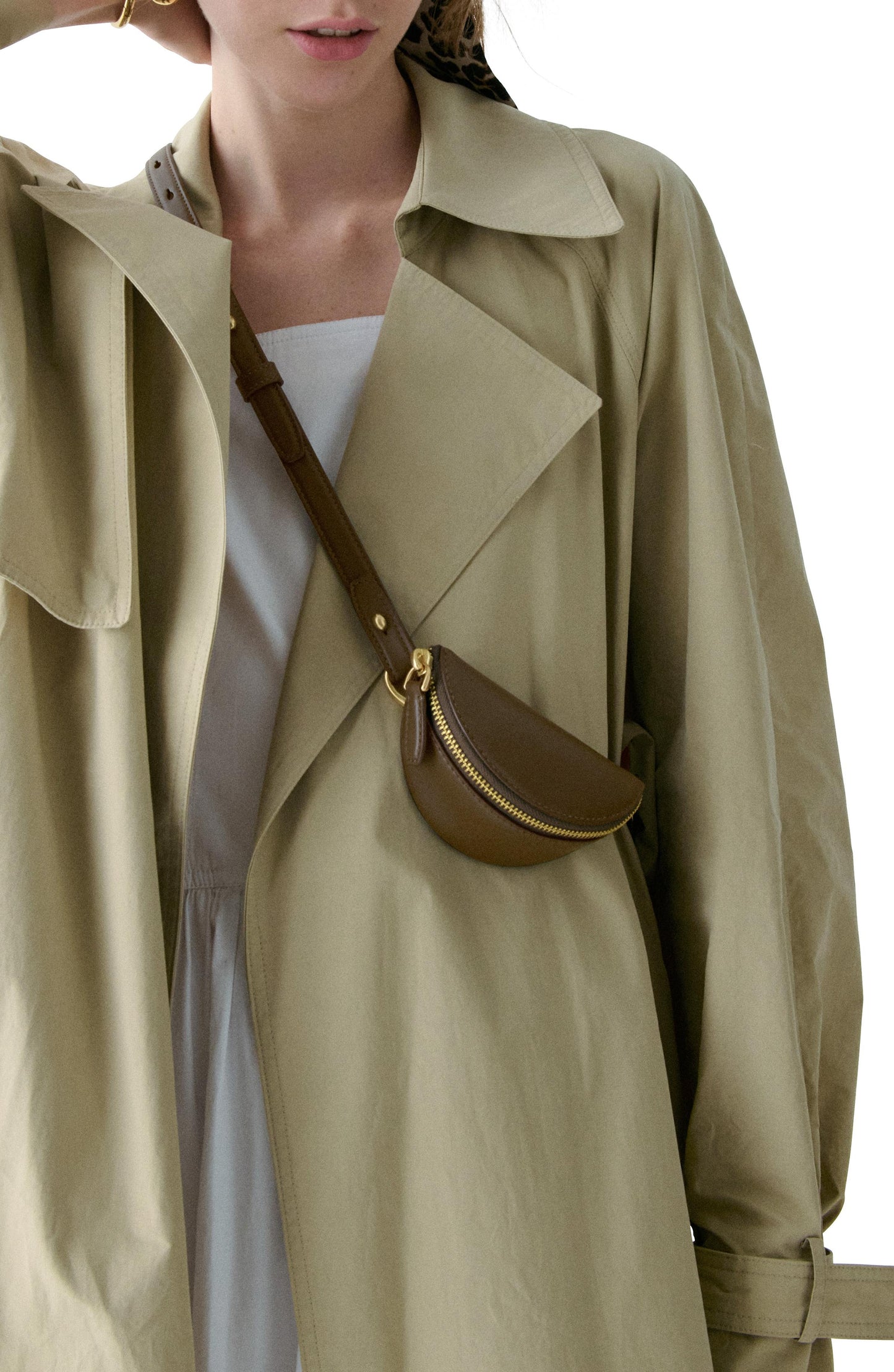 KM223-Duo Suede Crossbody-Burnt Sage