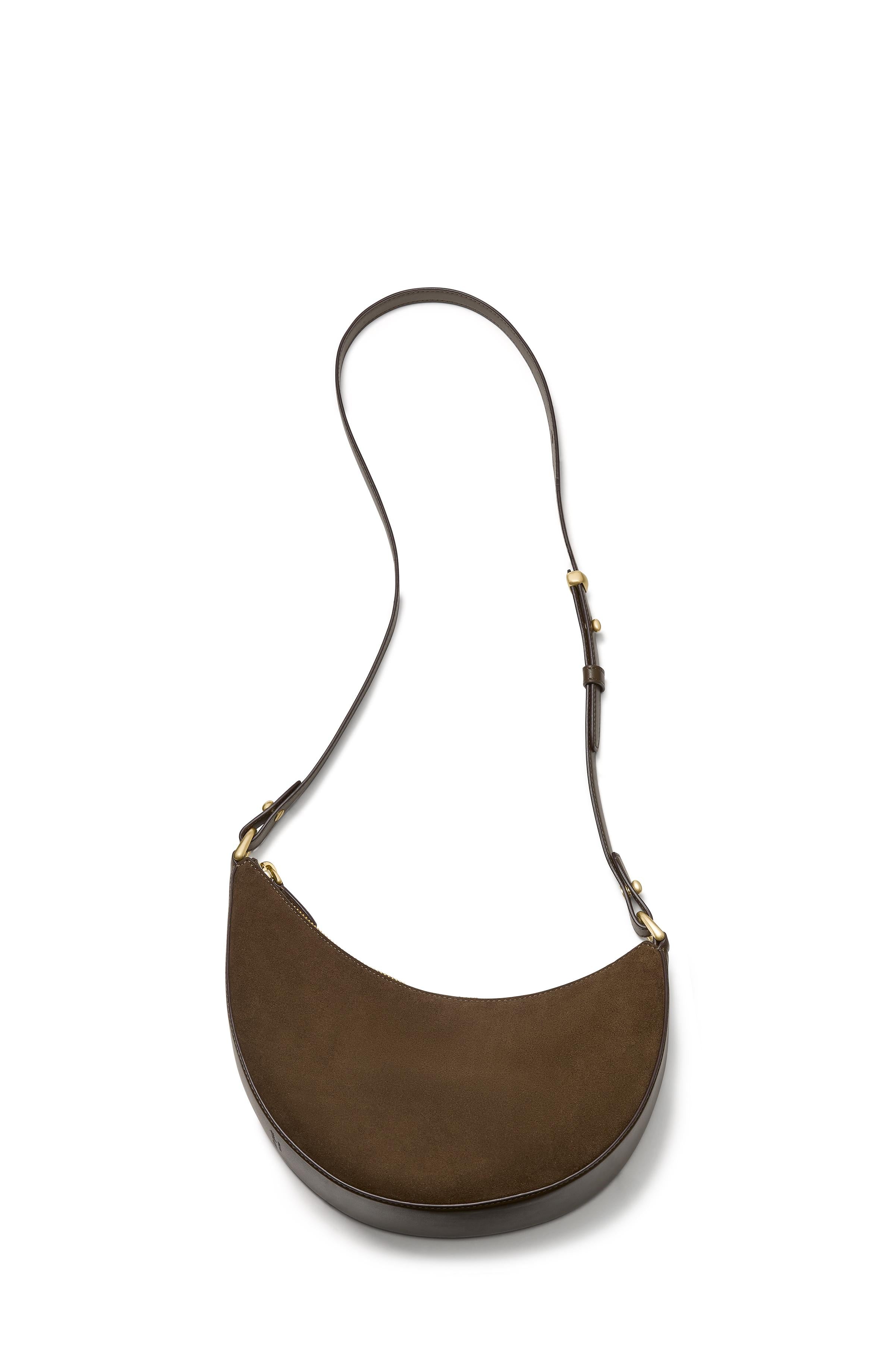 KM223-Duo Suede Crossbody-Burnt Sage