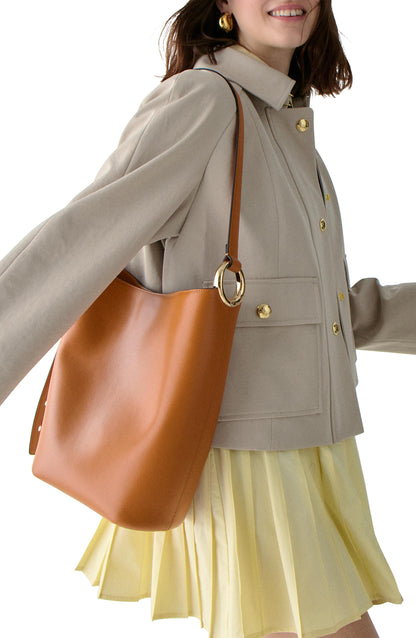 Halo Fine Grain Leather Bucket