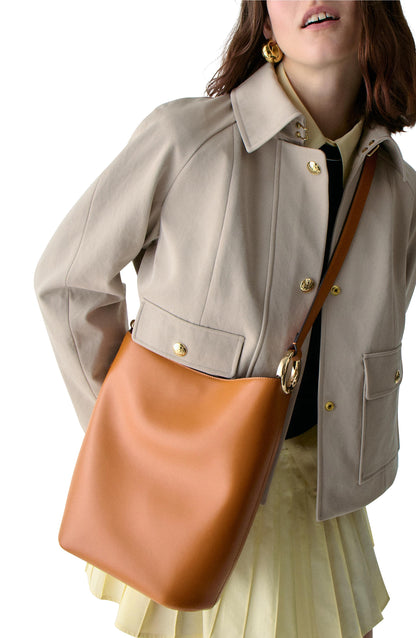 Halo Fine Grain Leather Bucket
