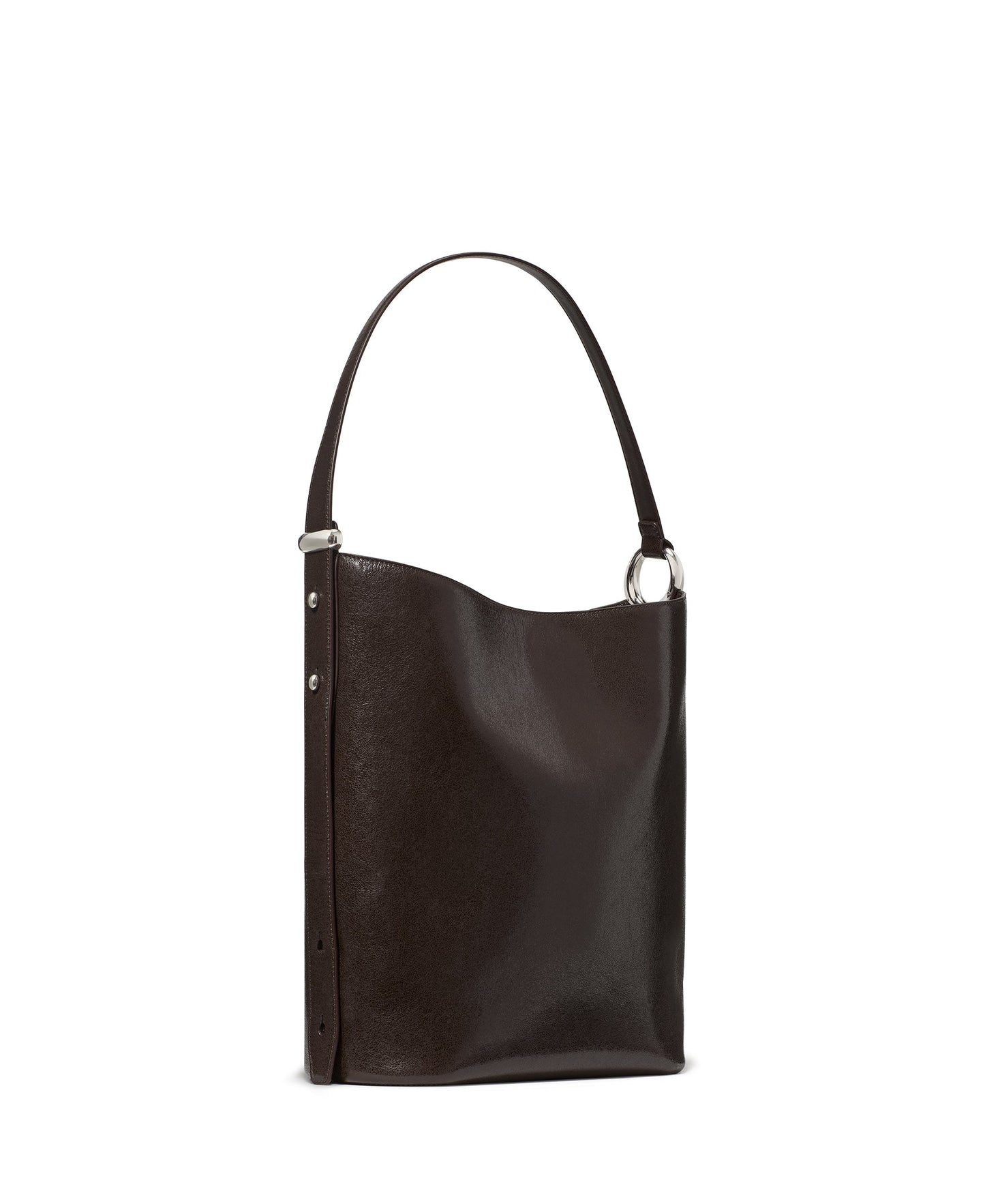 Halo Glazed Leather Large Bucket