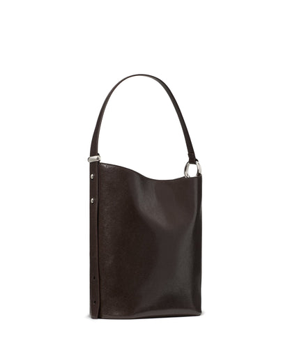 Halo Glazed Leather Large Bucket