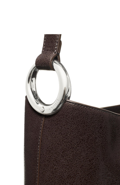 Halo Glazed Leather Bucket