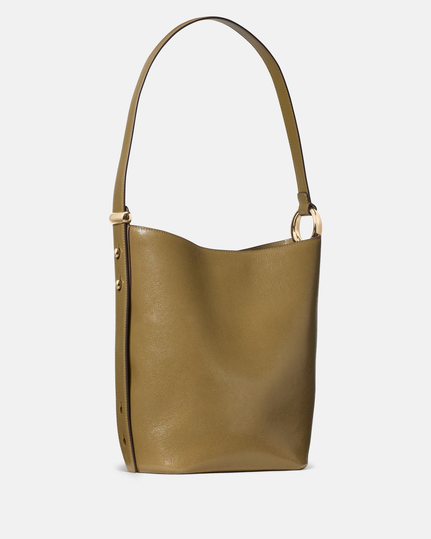 Halo Glazed Leather Bucket