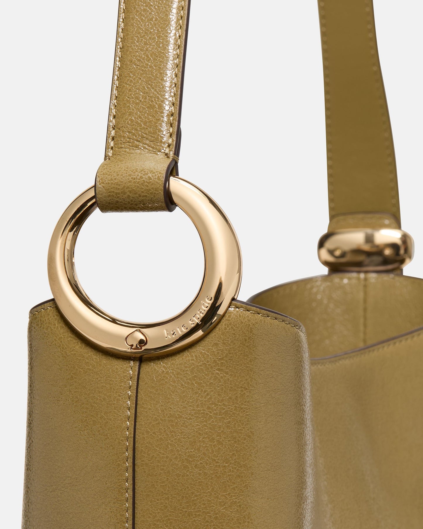 Halo Glazed Leather Bucket