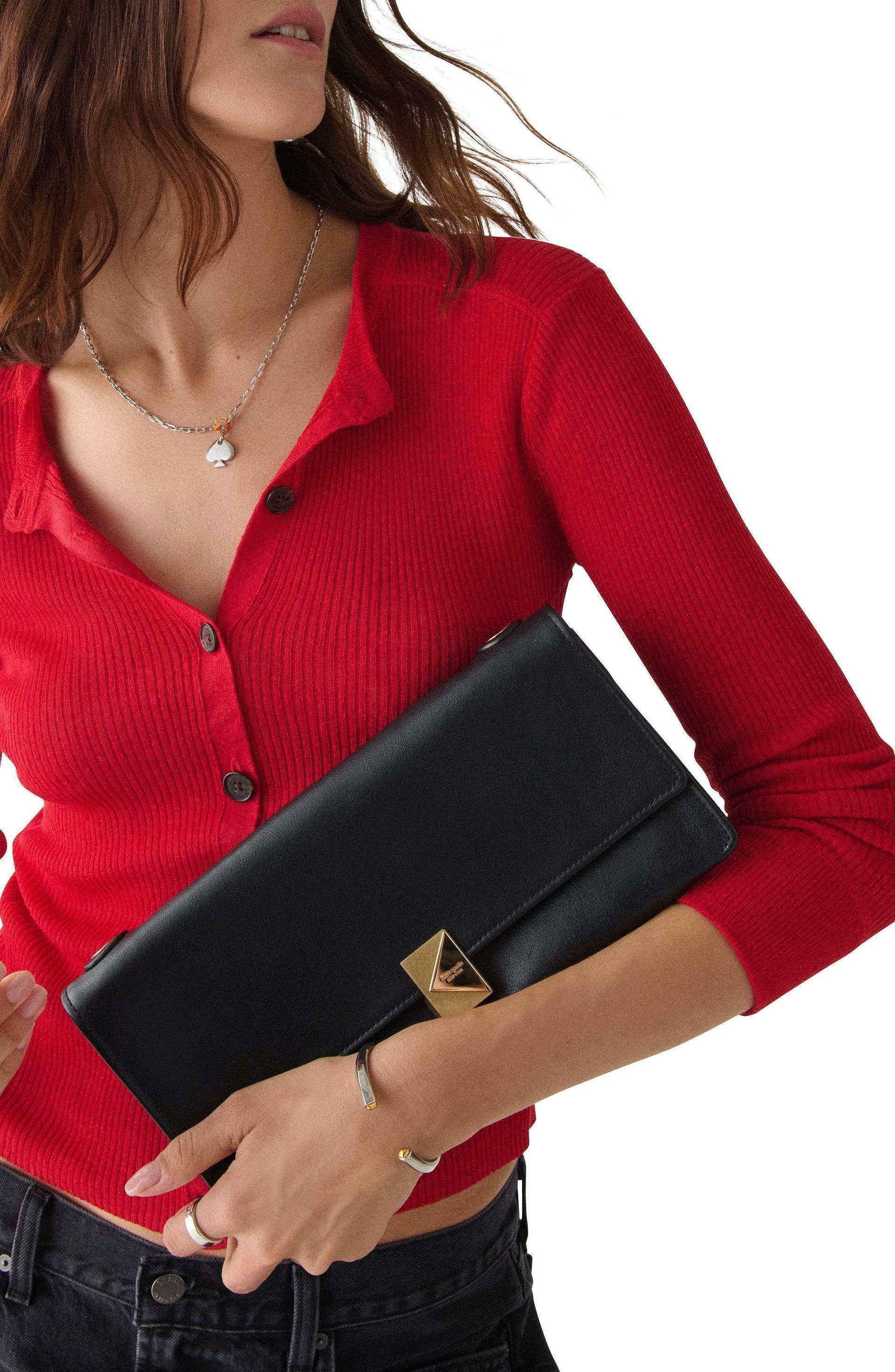 KM263-Deco Soft Shoulder Bag-Black