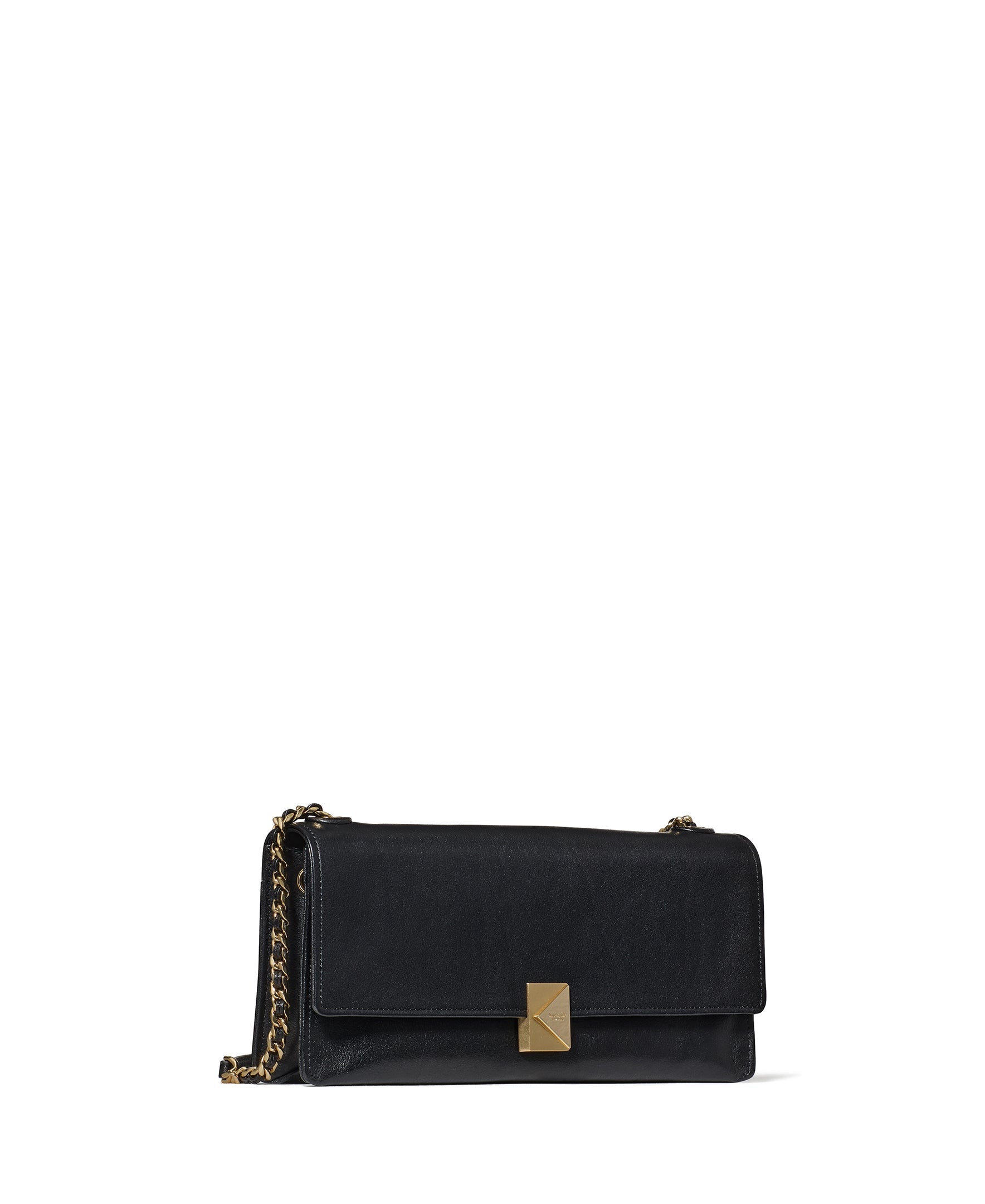 KM263-Deco Soft Shoulder Bag-Black