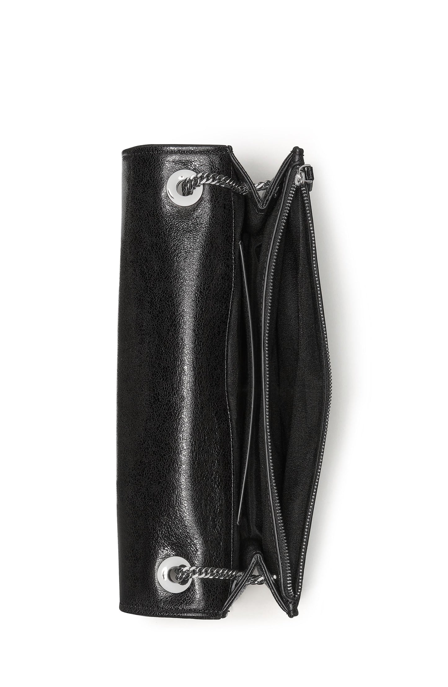 Deco Glazed Leather Soft Shoulder Bag