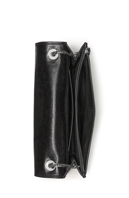 Deco Glazed Leather Soft Shoulder Bag