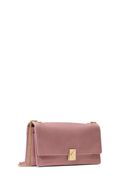 Deco Glazed Leather Soft Shoulder Bag