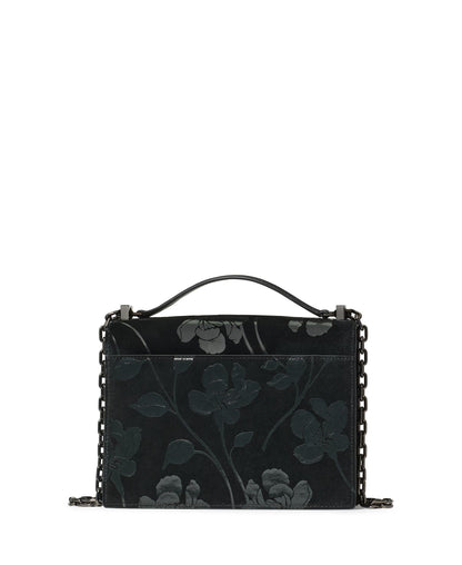 Deco Uptown Blooms Printed Suede Chain Shoulder