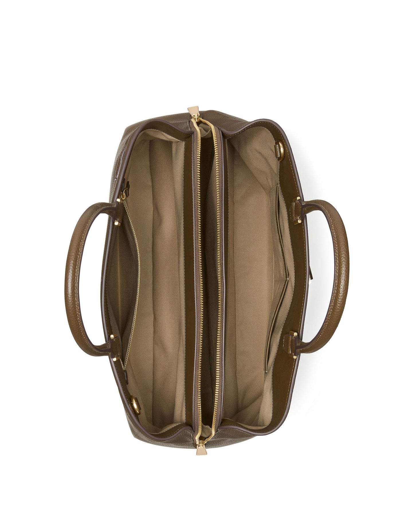 Deco Pebbled Leather Large Satchel