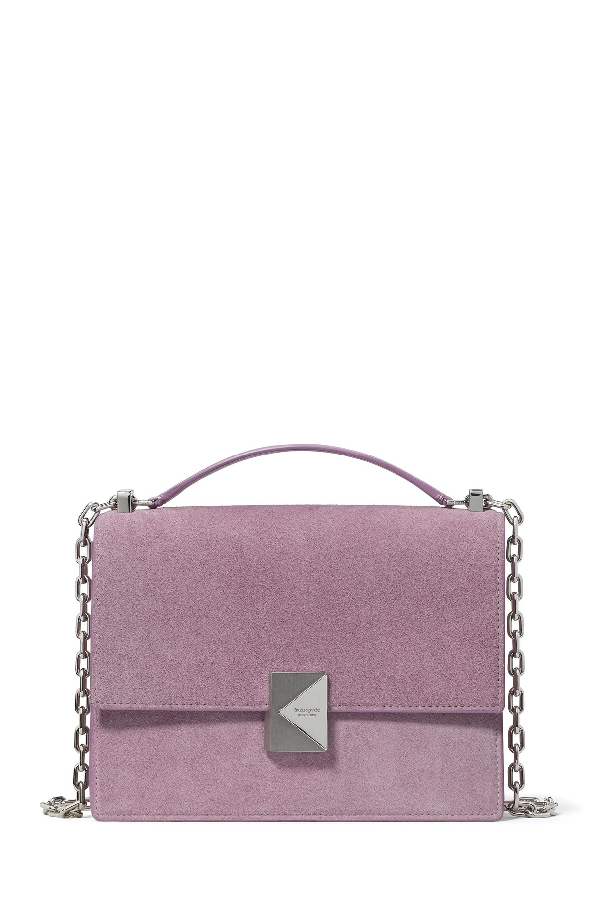 KM275-Deco Suede Chain Shoulder Bag-Market Purple