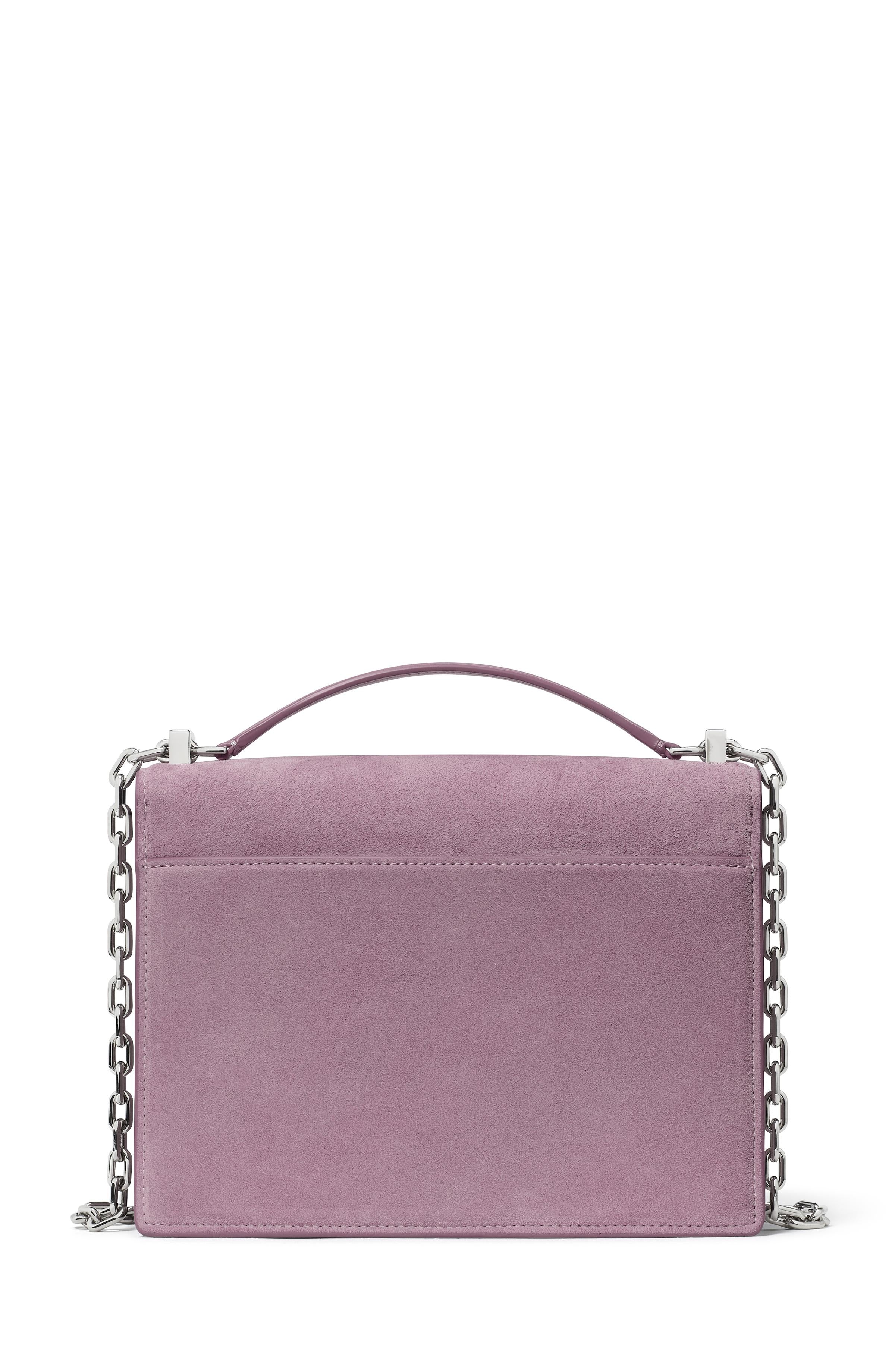 KM275-Deco Suede Chain Shoulder Bag-Market Purple
