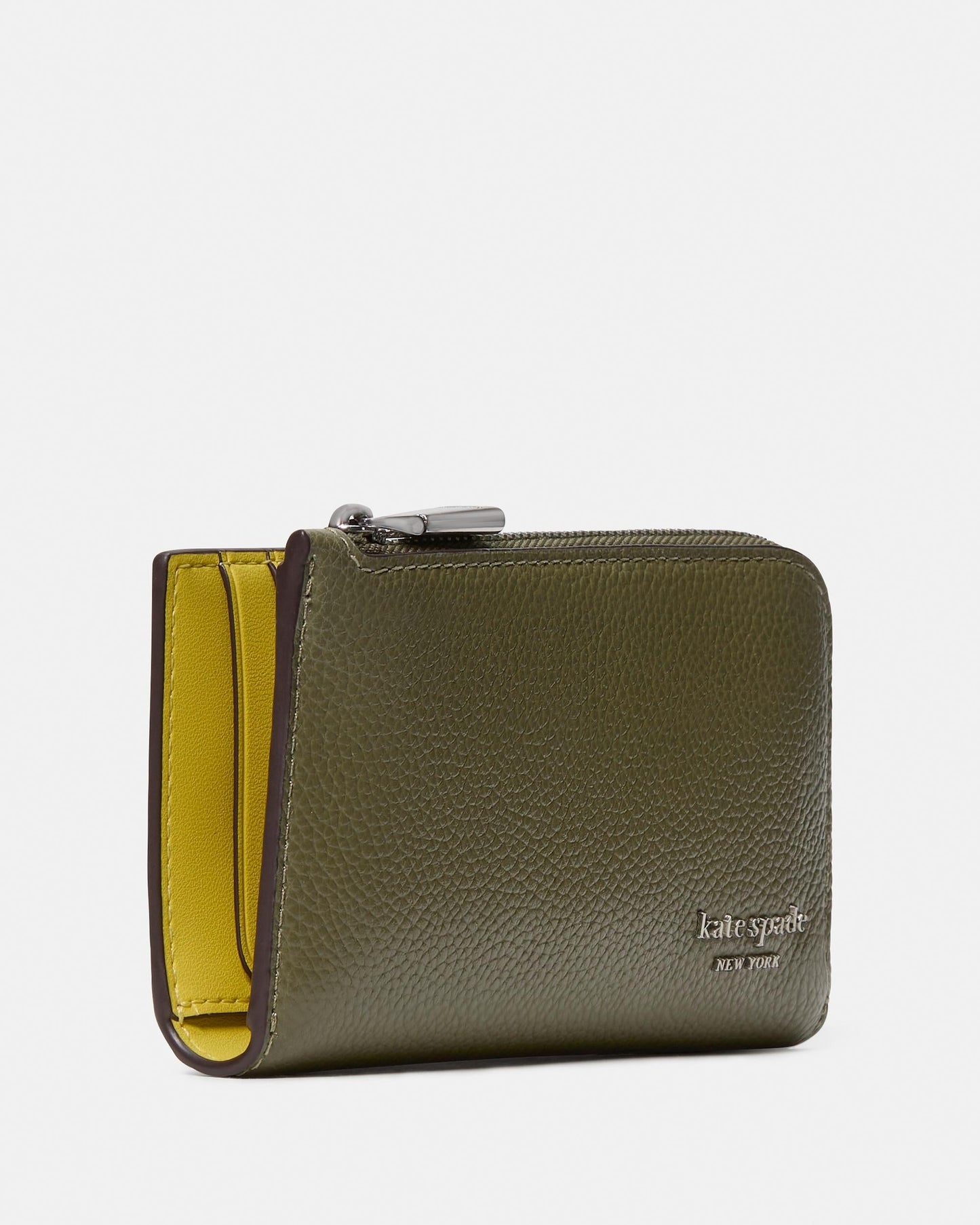 Devin Pebbled Leather Small Slim Bifold Wallet