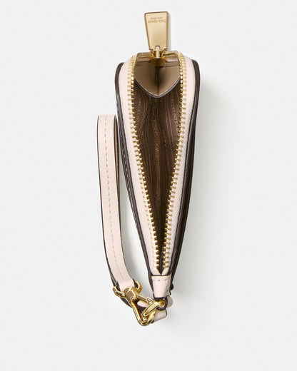 Devin Pebbled Leather Coin Card Case Wristlet