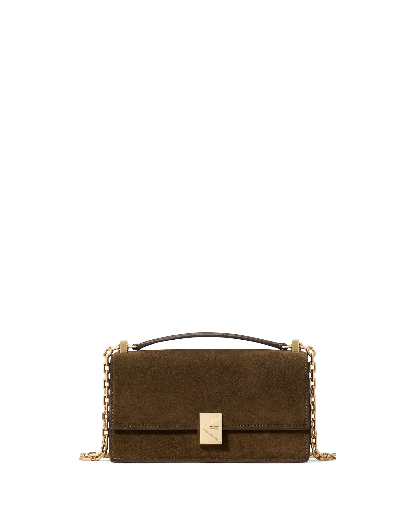 KM388-Deco Suede Mini Crossbody-Burnt Sage