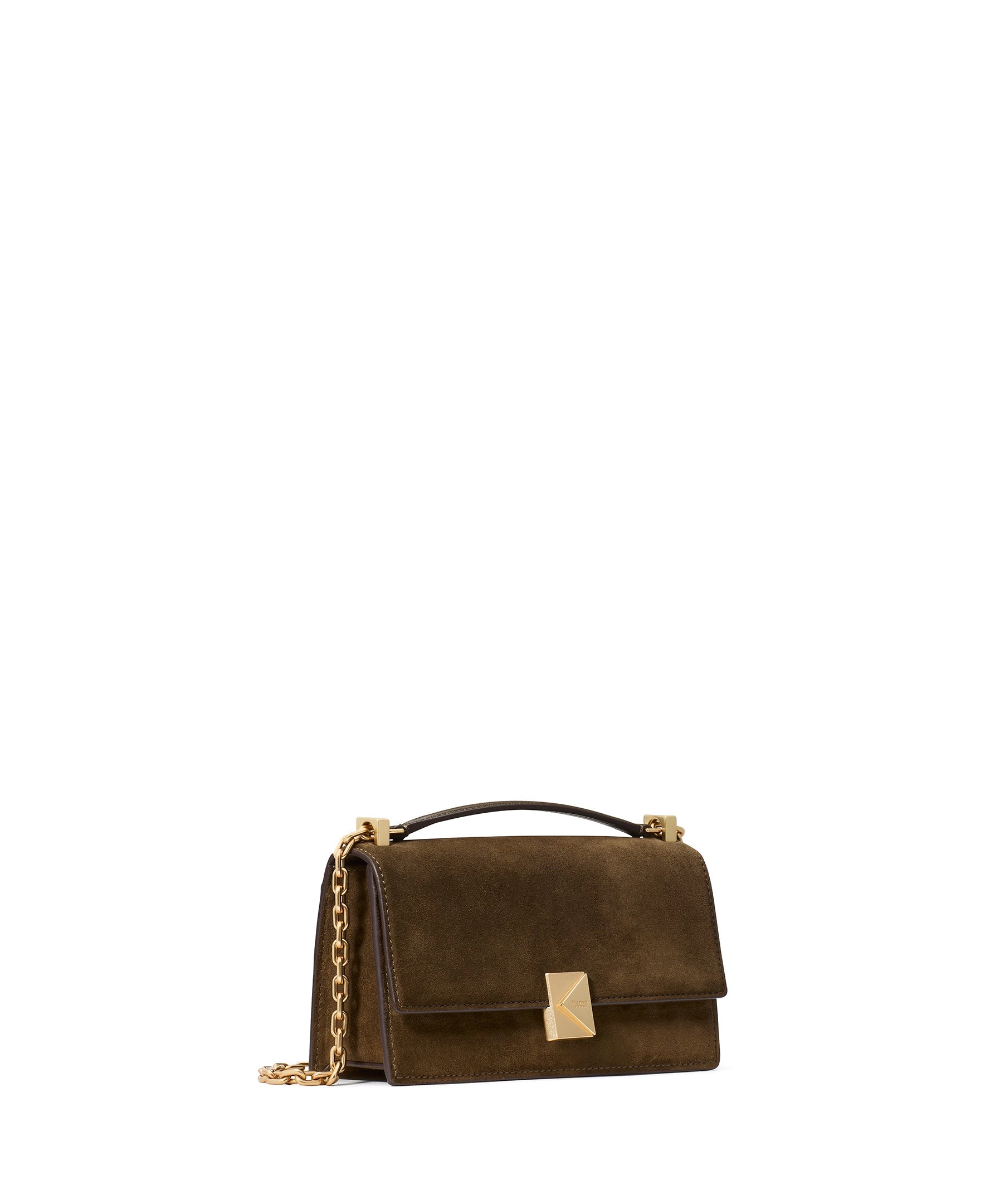 KM388-Deco Suede Mini Crossbody-Burnt Sage