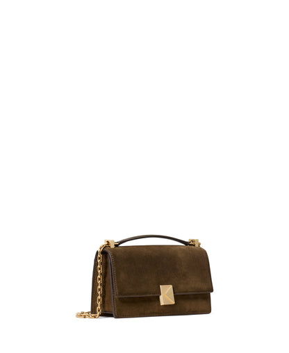 KM388-Deco Suede Mini Crossbody-Burnt Sage