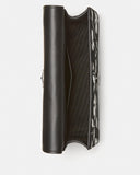 Deco Uptown Blooms Printed Suede Mini Flap Chain Crossbody