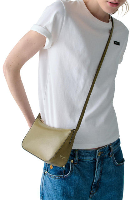 Halo Glazed Leather Crossbody