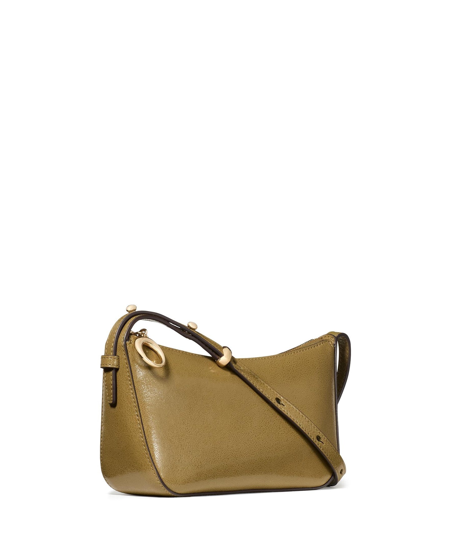 Halo Glazed Leather Crossbody