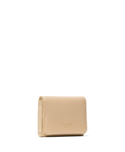 Grace Fine Grain Leather Card Case Trifold Wallet