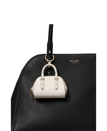 Charmed Pebbled Leather Nano Carryall Bag Charm