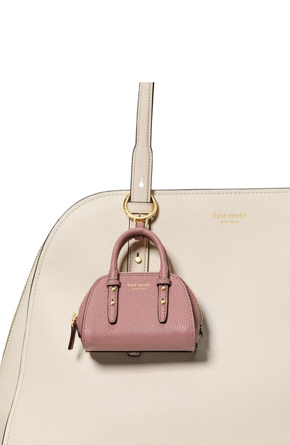 Charmed Pebbled Leather Nano Carryall Bag Charm
