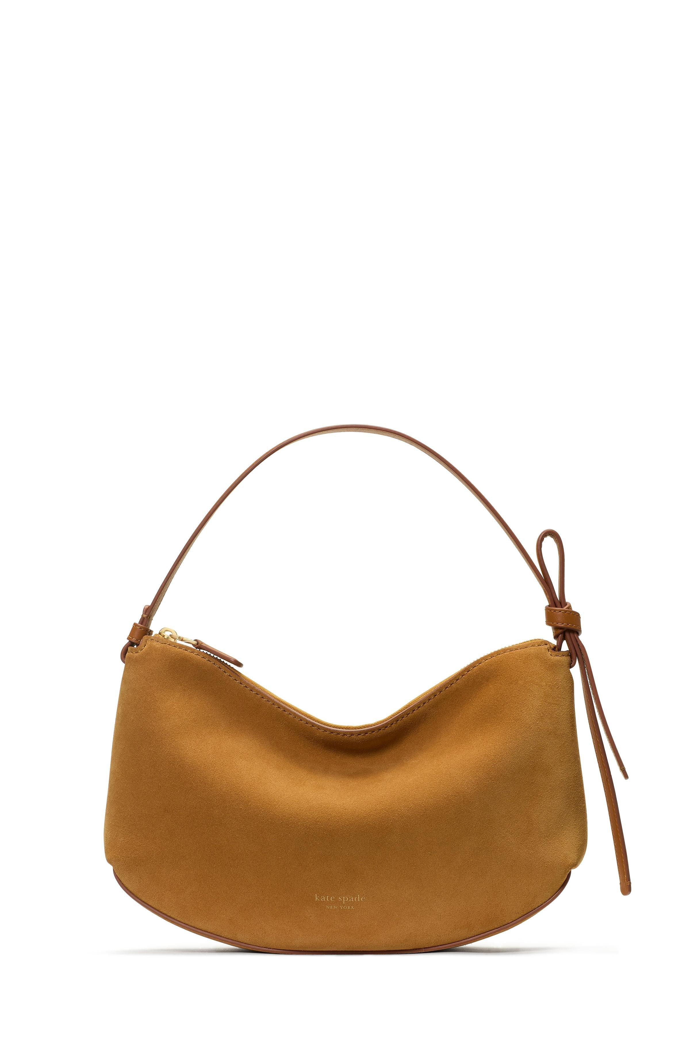 KM484-Loop Suede Shoulder Bag-Hickory Bark