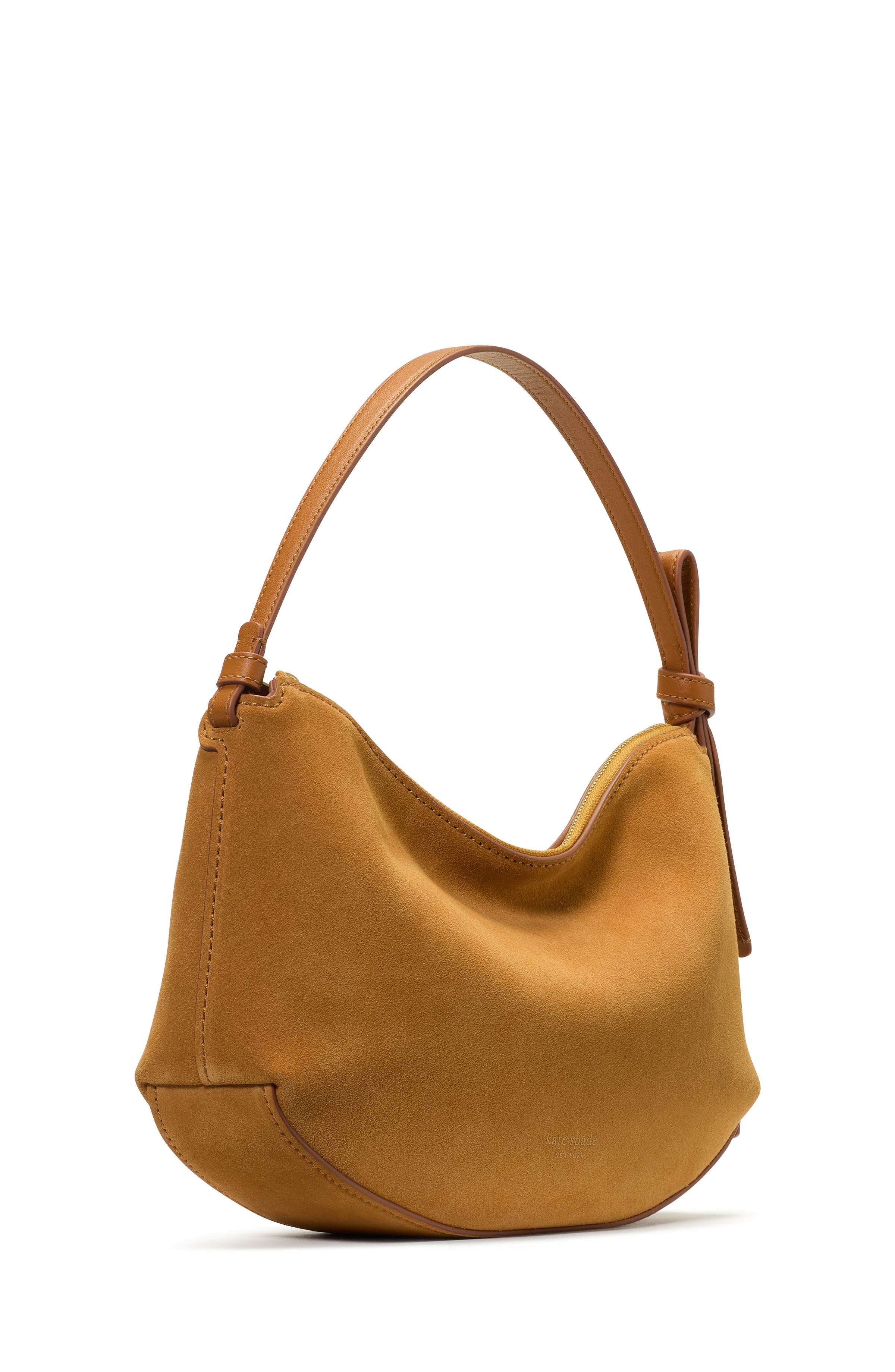 KM484-Loop Suede Shoulder Bag-Hickory Bark