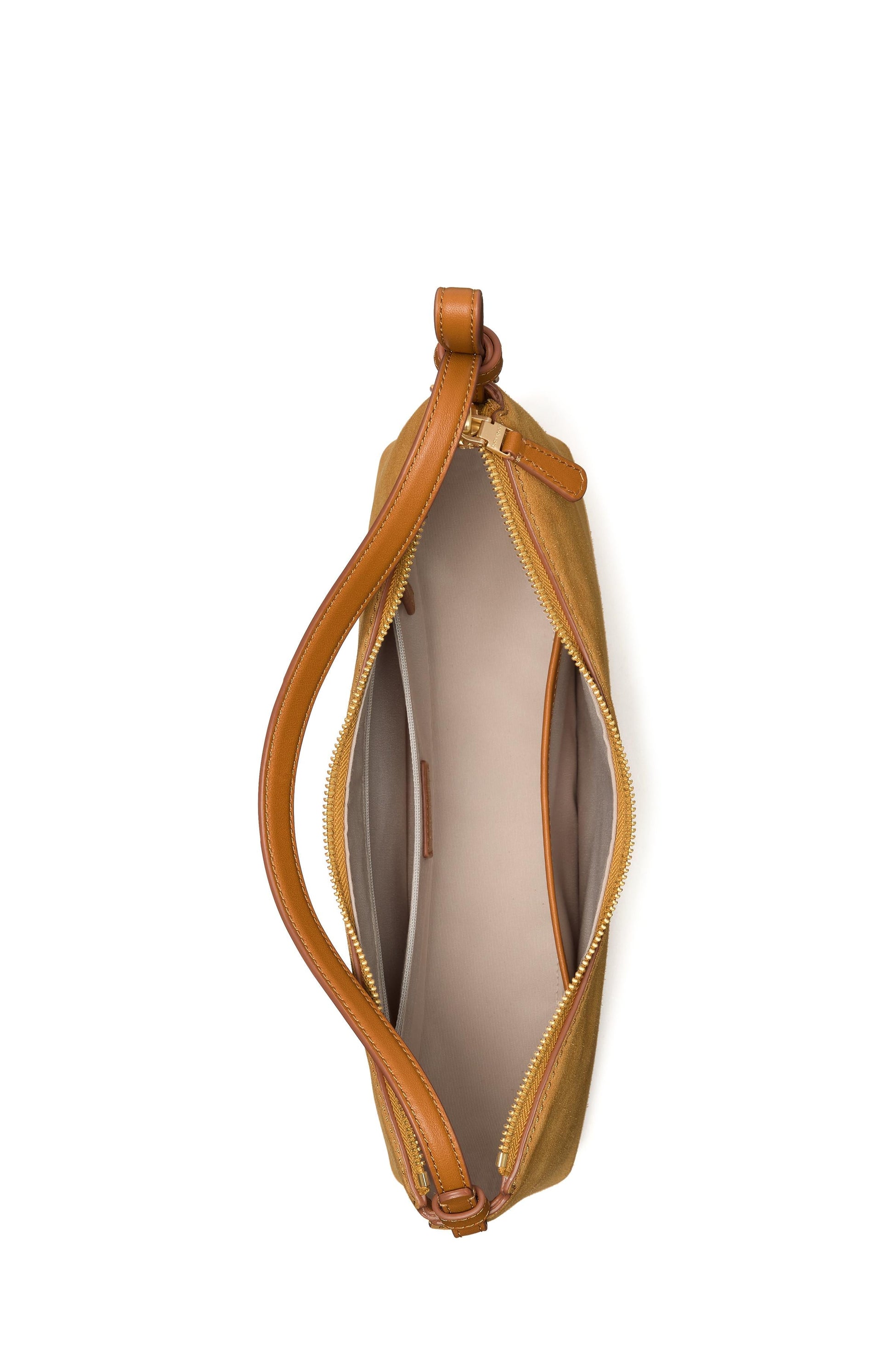 KM484-Loop Suede Shoulder Bag-Hickory Bark