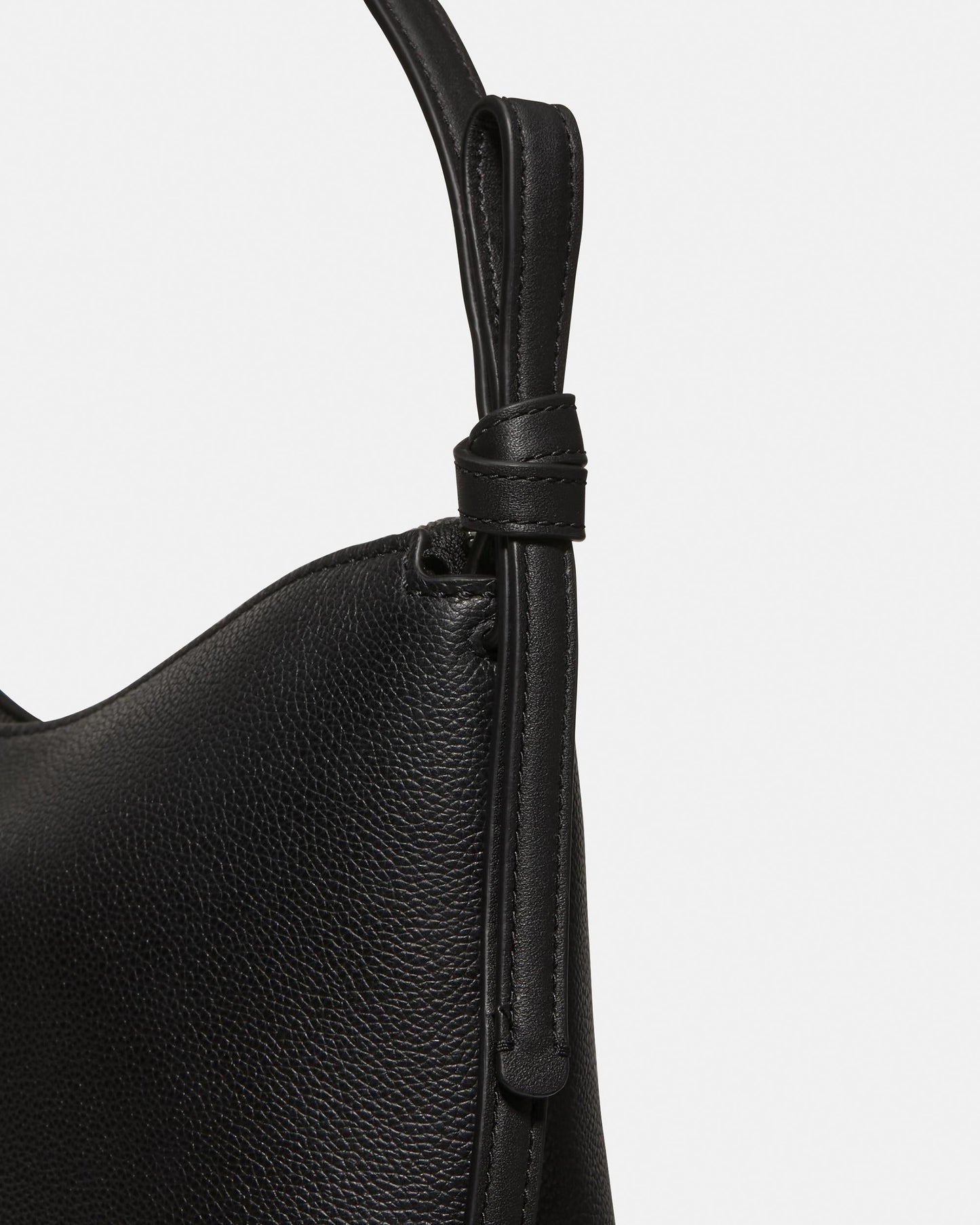 Loop Pebbled Leather Shoulder Bag