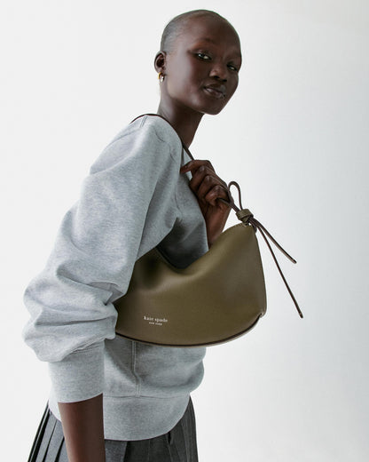 Loop Pebbled Leather Shoulder Bag