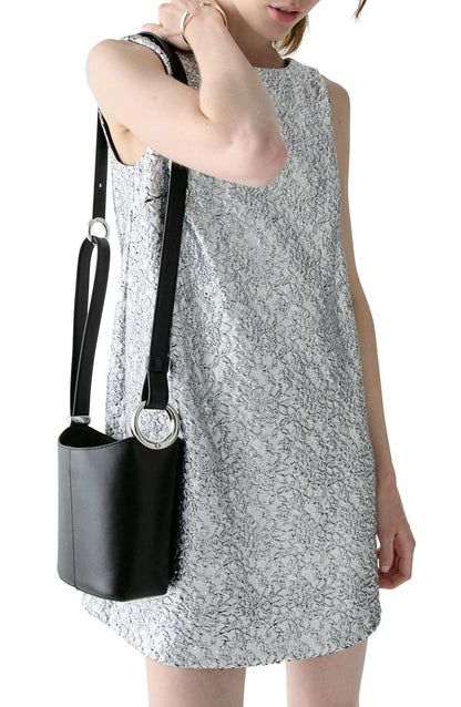 KM495-Halo Mini Bucket Bag-Black