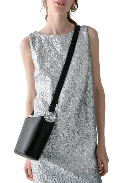 KM495-Halo Mini Bucket Bag-Black