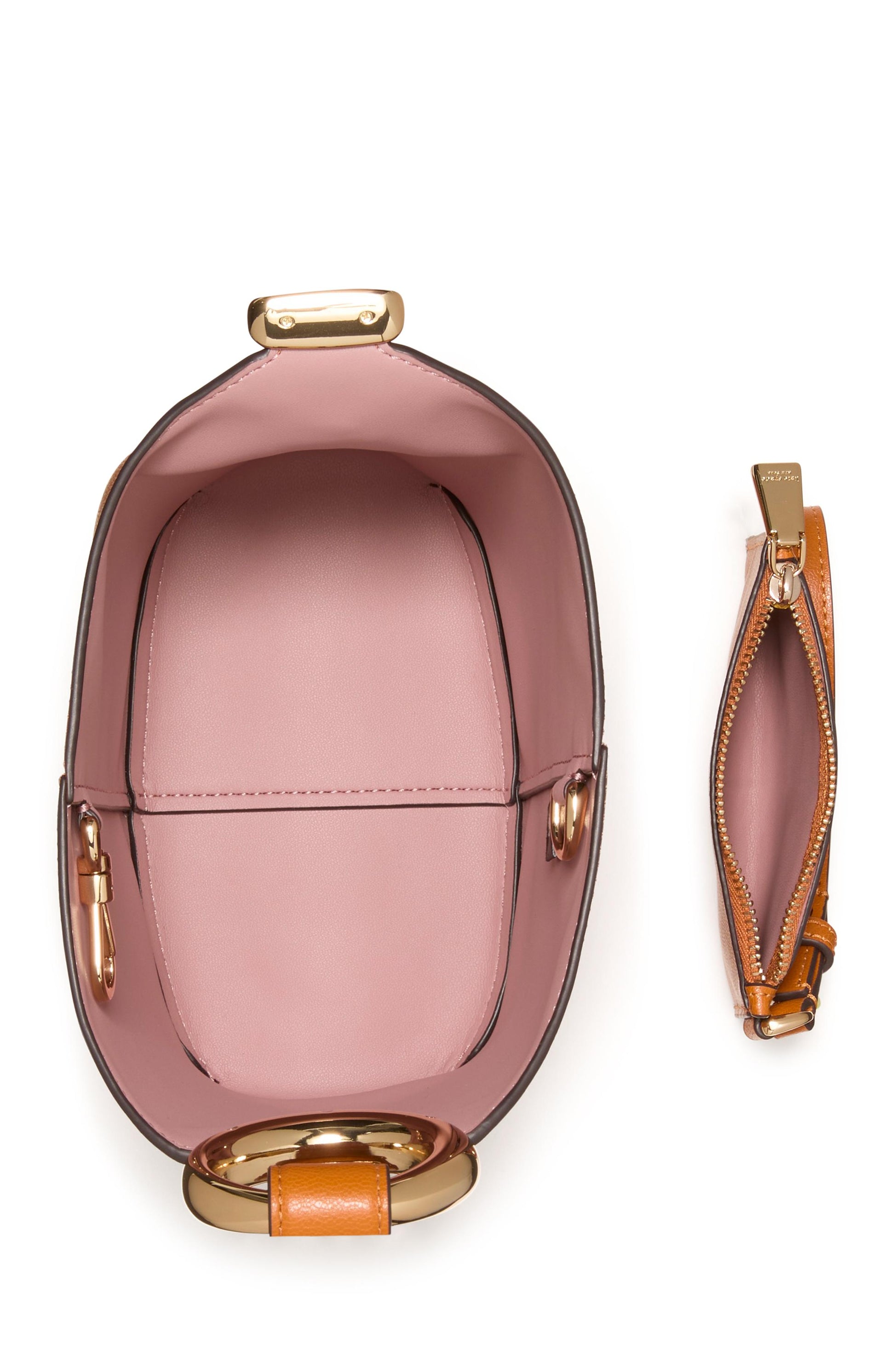 KM495-Halo Mini Bucket Bag-Baked Amber