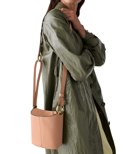 KM495-Halo Mini Bucket Bag-Light Cantaloupe