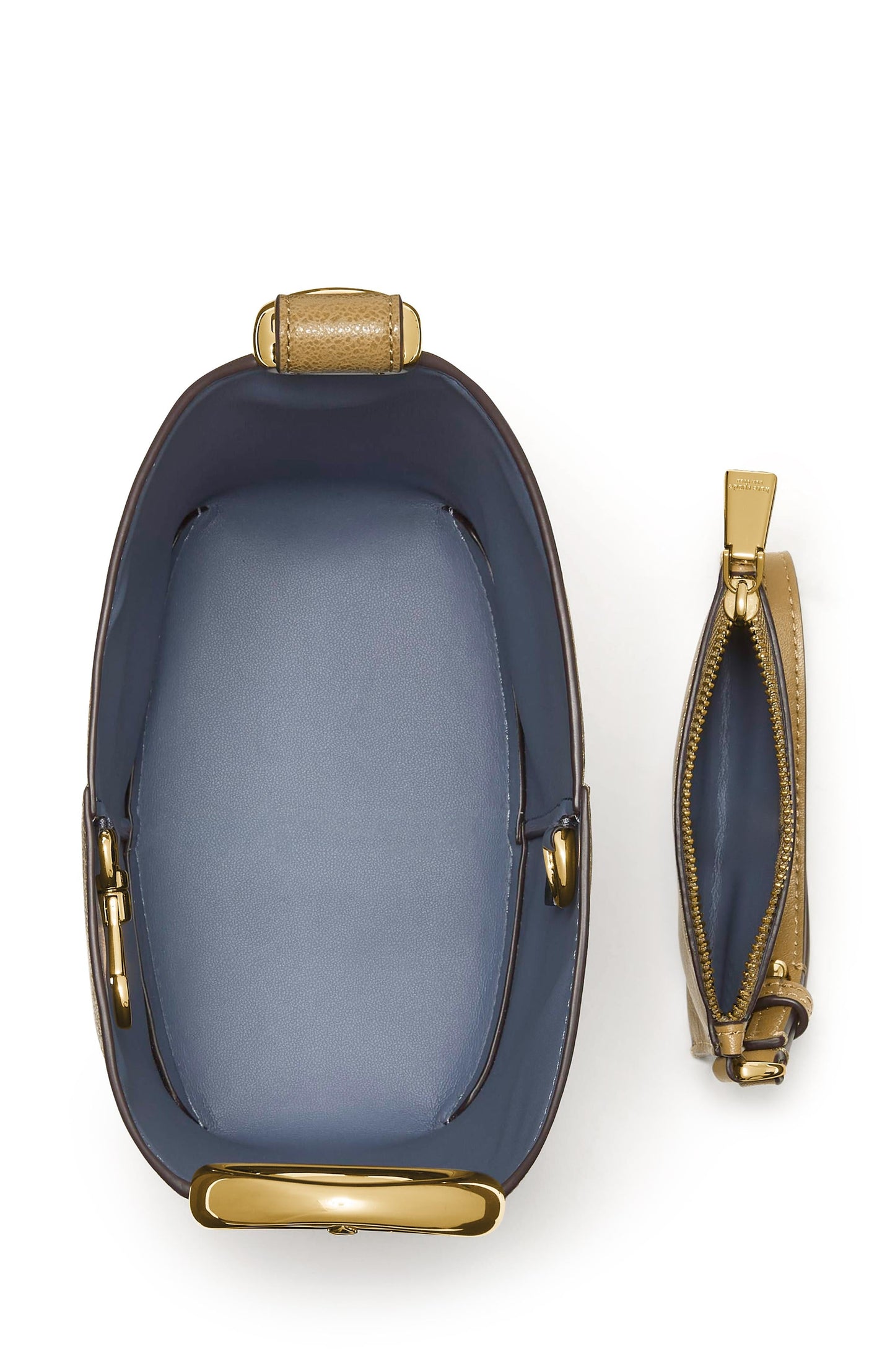 Halo Glazed Leather Mini Bucket