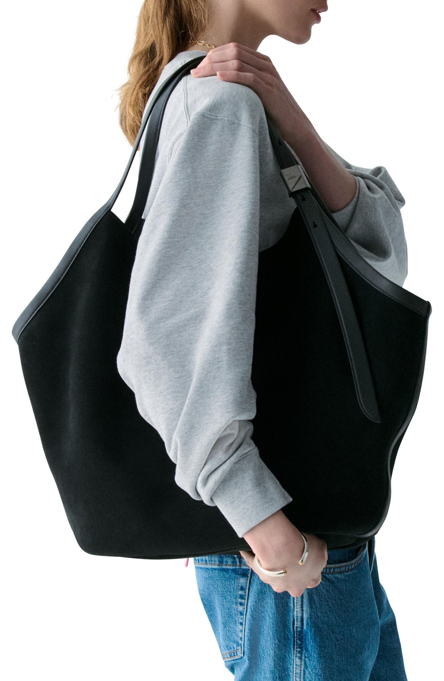 Deco Suede Xl Tulip Tote