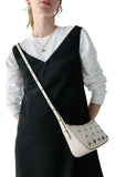 KM585-Halo Studded Crossbody-Cream