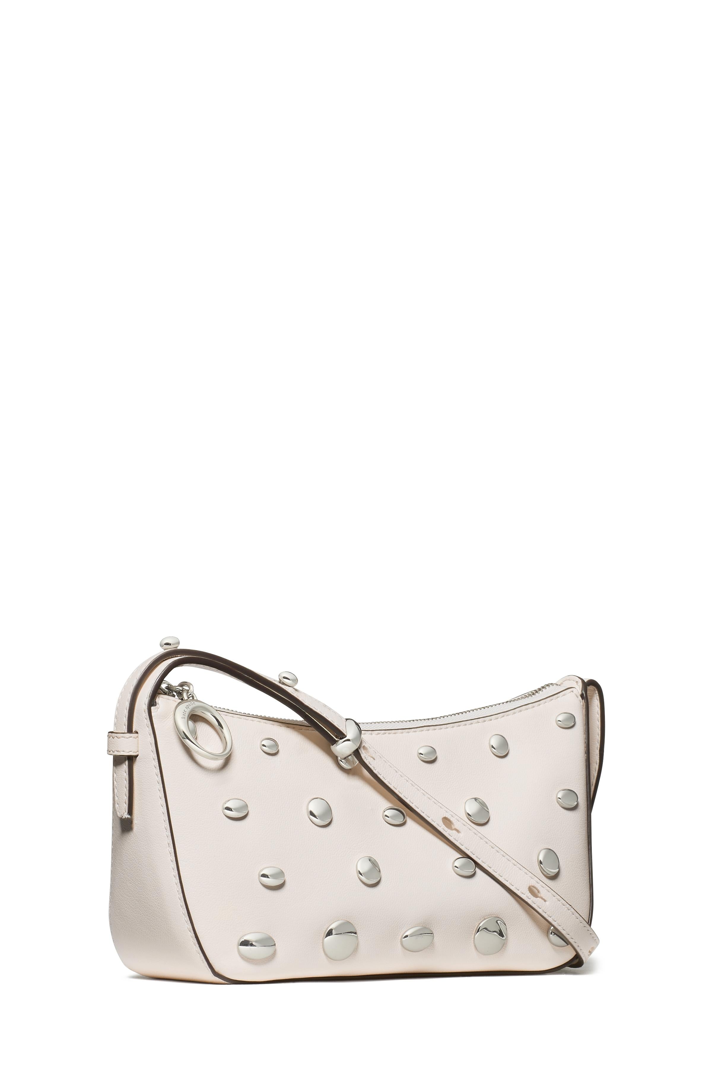 KM585-Halo Studded Crossbody-Cream