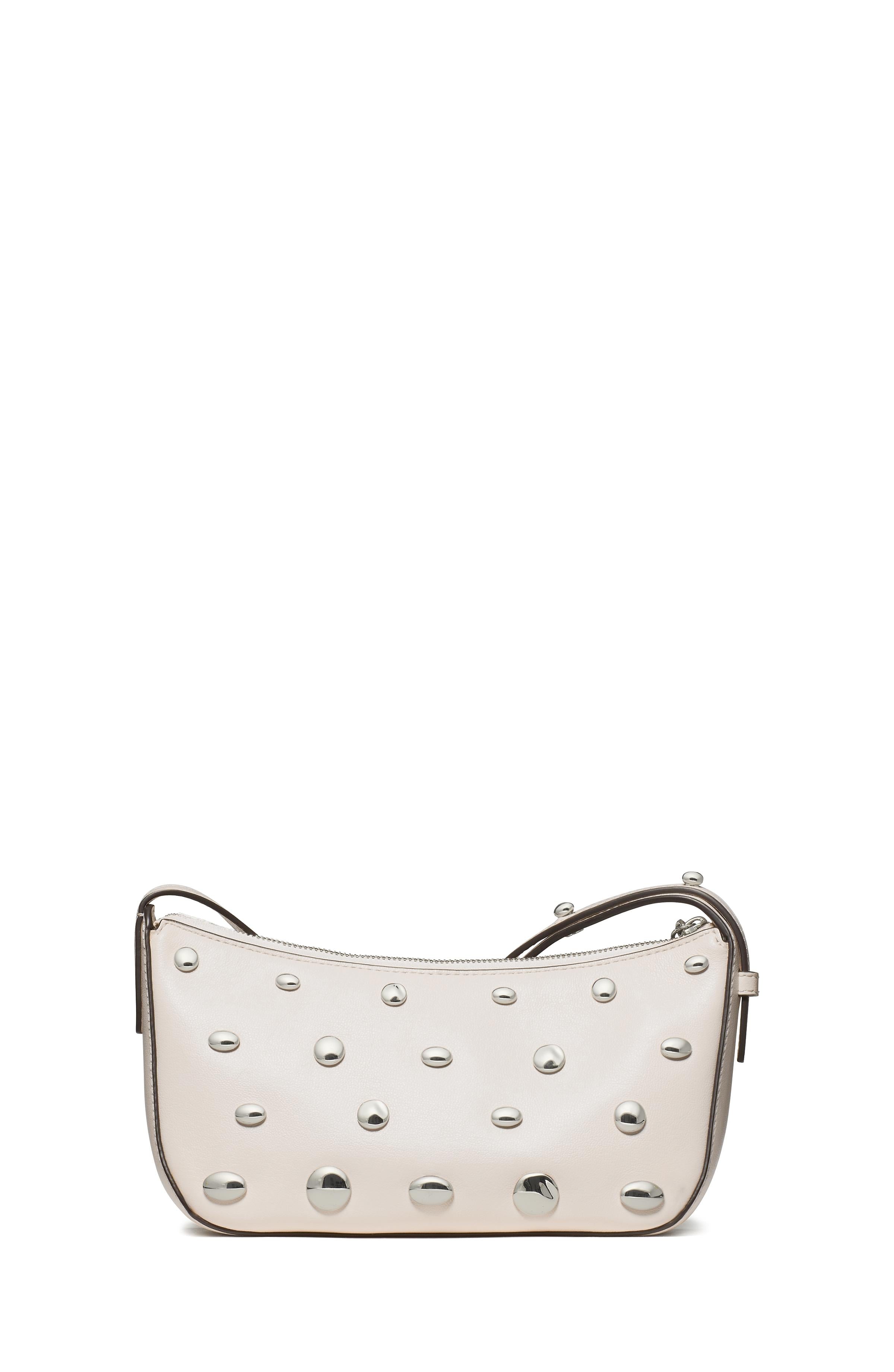 KM585-Halo Studded Crossbody-Cream