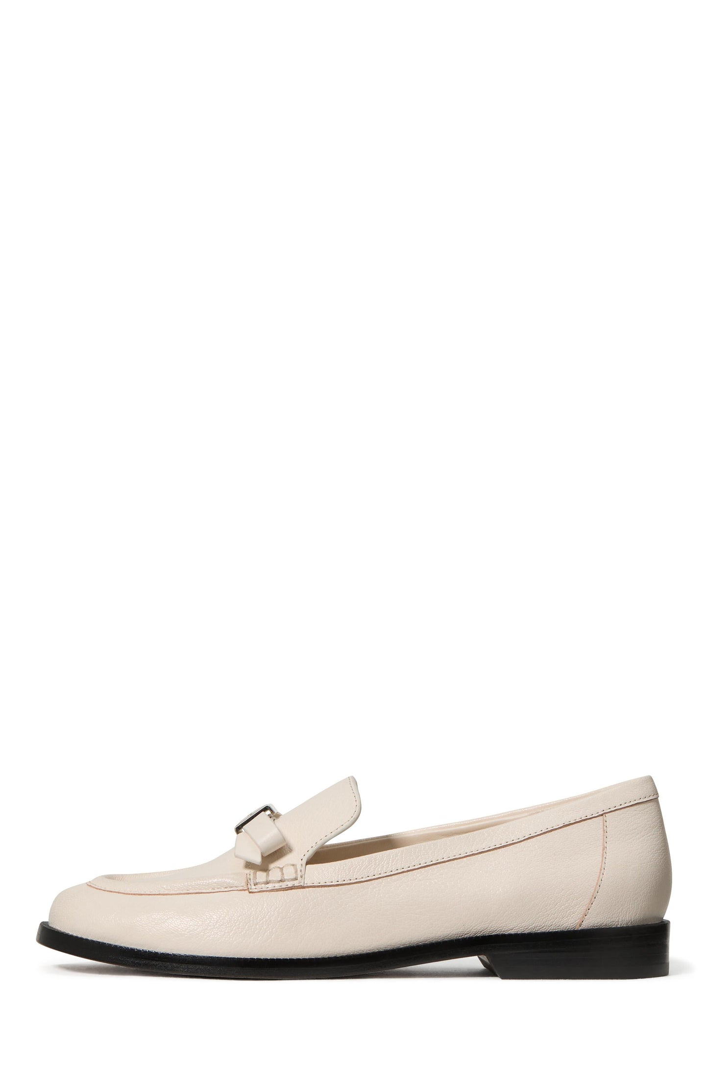 Deco Bow Pebbled Leather Loafer