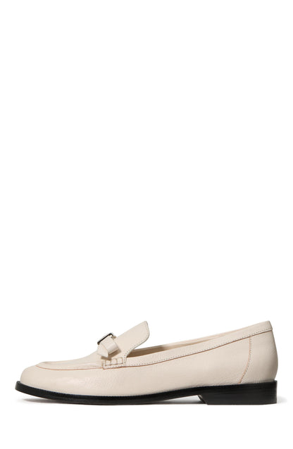 Deco Bow Pebbled Leather Loafer