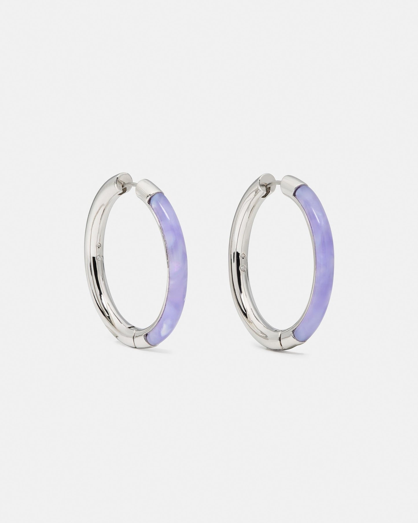 KM893-Hoops-Light Purple/Silver